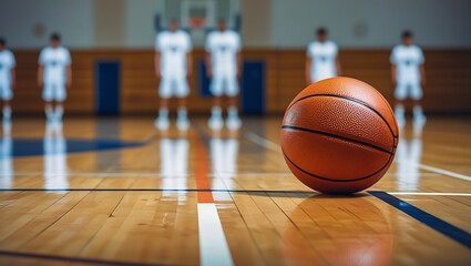 Obraz premium Action, Intensity, and Focus A Professional Sports Photograph of Basketball