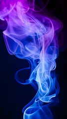 Obraz premium Smoke on black background