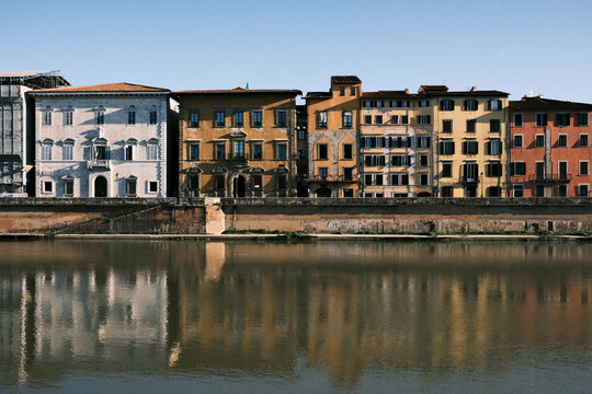Pisa city Promenade in Italy