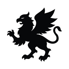 Fototapeta premium heraldic lion vector illustration