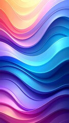 Fototapeta premium Abstract colorful waves vibrant gradient background design