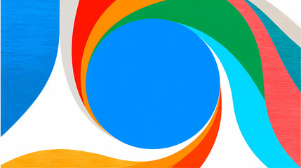 Abstract light blue circular shape with a transparent background. the circle has a fluid, flowing design with variations in color intensity. Color Volume. Illustration