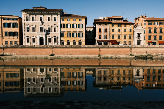 Pisa city Promenade in Italy