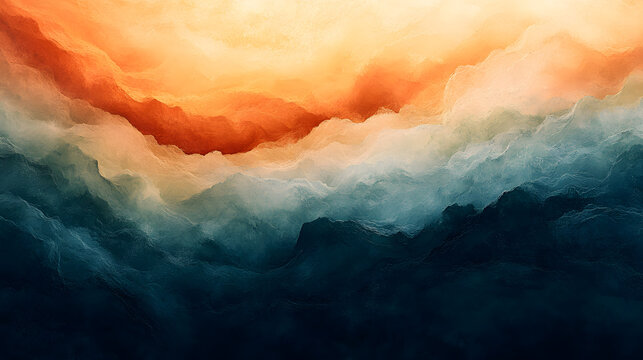 Abstract layers flow with natural colors