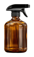 Eco-friendly cleaning spray bottle home interior product bright minimalist design isolated on transparent background