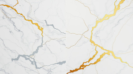 Fototapeta premium Luxurious gold veined marble texture design