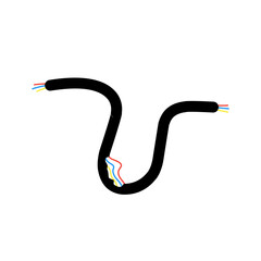 broken cable vector icon
