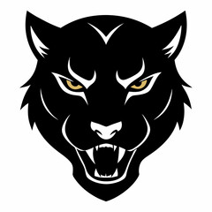 Obraz premium vector illustration of a panther head