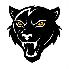 Fototapeta premium vector illustration of a panther head