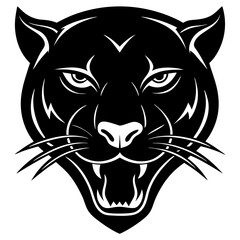 vector illustration of a panther head