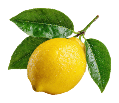 Harvesting fresh lemons orchard natural environment colorful perspective isolated on transparent background