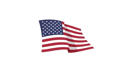 American Flag Waving A Symbol of Freedom and Patriotism