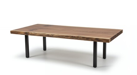 Fototapeta premium Modern wooden table with live edge top