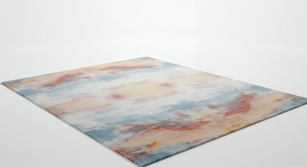 Tie dye patterned rug