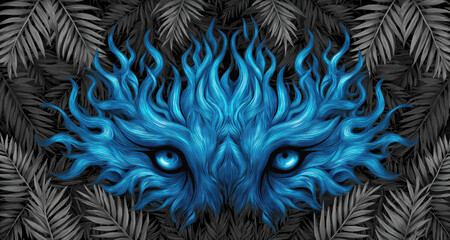 Jungle Art created with Generative AI Technology, ai, generative