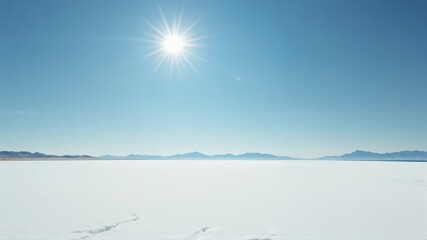  Bright Sun Over Calm Horizon