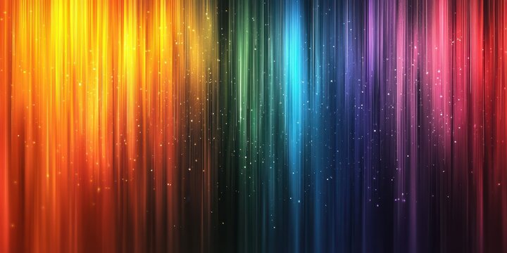 Vibrant light streaks create a mesmerizing effect in a colorful abstract background
