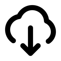 Cloud arrow down icon