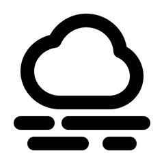 Cloud fog icon