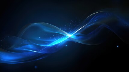 Obraz premium Abstract technology tech blue futuristic background wallpaper Backdrop. Electronic connections, electrical flow, web.