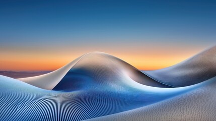 Air quality improvement solution represented by flowing textured blue and white filtration waves designed for optimal atmospheric cleansing