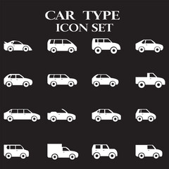 Car vehicle solid icons collection. Containing car dealer, keyless, garage, electrical vehicle etc icons. For website marketing design, logo, app, template, ui, etc. Vector illustration. Automobile