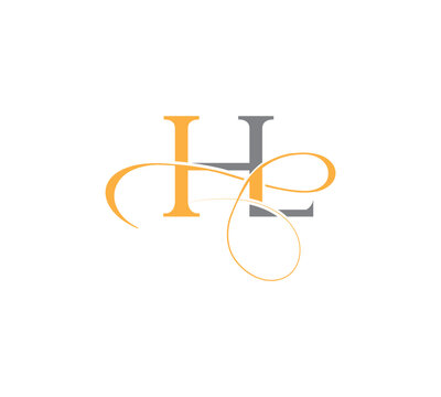 hl letter logo, hl luxury logo, hl initials vector logo design