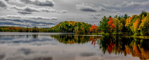 Scenic Fall Colors reflected on a lake