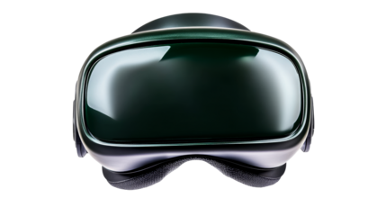 Advanced immersive VR headset, high tech device, future tech, cut out transparent