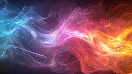 Obraz premium Abstract swirling colors, vibrant, fluid forms