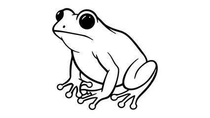  simple frog illustration,