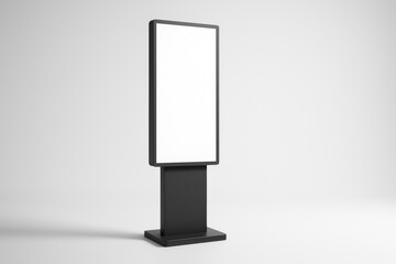 Digital kiosk tall screen mockup