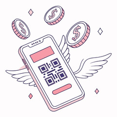 Isometric vector illustration: blockchain with transaction, cryptocurrency and lock icons