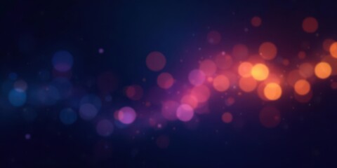 Abstract Colorful Bokeh Background with Shimmering Lights and a Gradient Effect, Ideal for Festive Designs and Digital Art Projects
