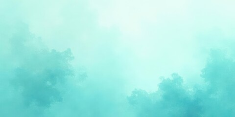 Serene Aqua Cloudscape A Soft, Dreamy Background Image Featuring Pastel Teal and White Hues, Perfect for Design Projects Requiring a Calming and Airy Atmosphere