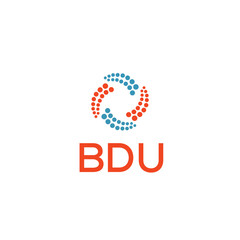 BDU Letter logo white background