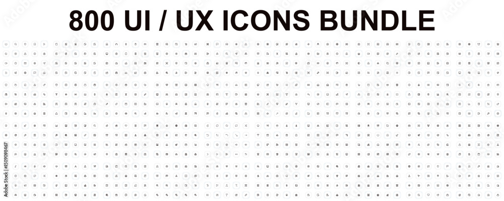 Poster mega set of vector ui ux thin line pixel perfect icons. editable stroke. contains such icon collecti