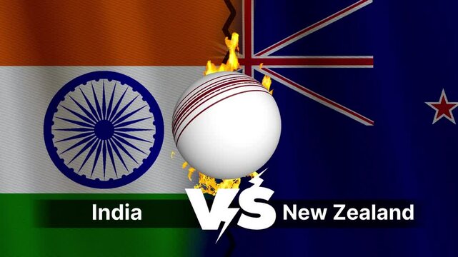India vs New Zealand Cricket Match Stock Video , New Zealand vs India , cricket template stoke video , 4k