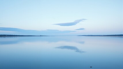 Fototapeta premium clouds over the lake