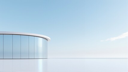 modern building with blue sky