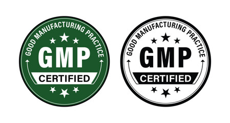 GMP Certified Badge logo for Good Manufacturing Practice Compliance