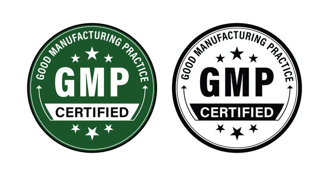 GMP Certified Badge logo for Good Manufacturing Practice Compliance