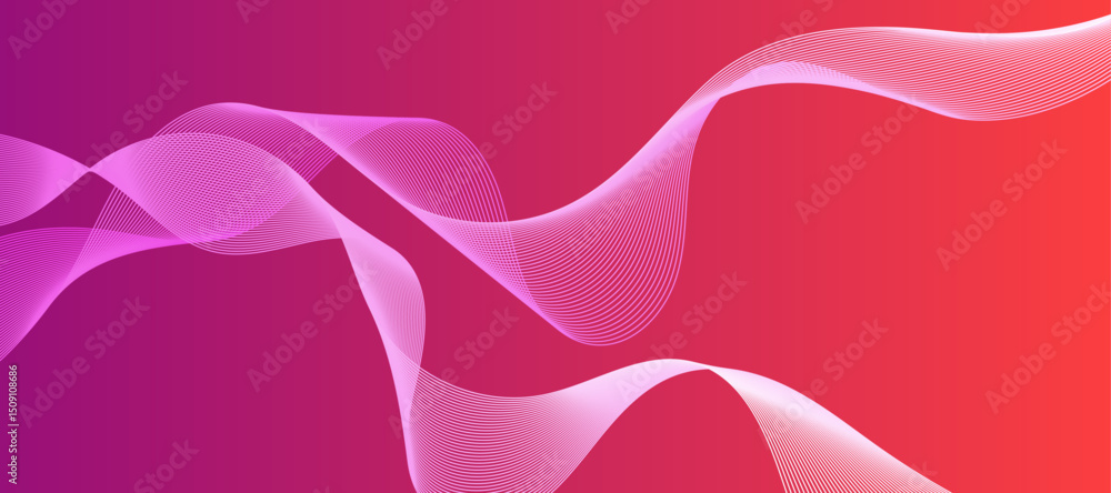 Poster abstract background pink glow particle fluid liquid style gradient vector illustration.