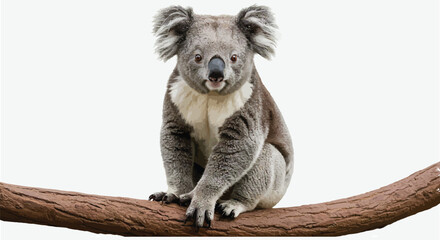 australian koala sitting on a branch