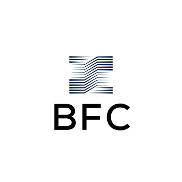 BFC Letter logo white background