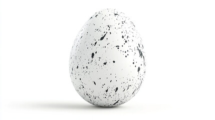 White egg PNG collage element isolated on clean white background, ideal for Easter designs, food graphics, minimalist art, organic themes, and creative digital projects.