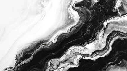 Abstract black and white marble texture design.