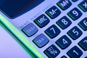 Calculator with essential tax functions