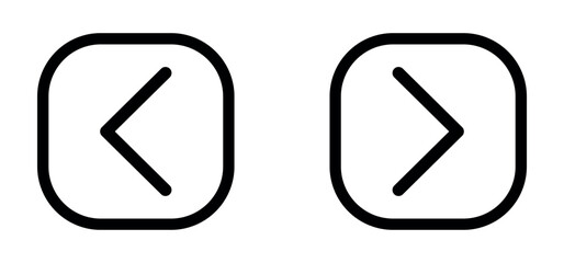 left and right icon. swipe left and right icon. swipe arrow icon. left and right arrows icon. backward and forward arrow icon. directional arrow symbol. back next icon button for app, ui and website.