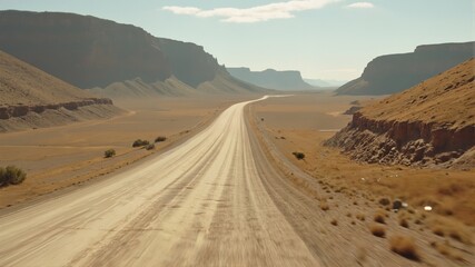 Fototapeta premium road in desert